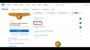 Manage Chatter | Customize an Org to Support a New Business Unit | Trailhead | Salesforce | Intern
