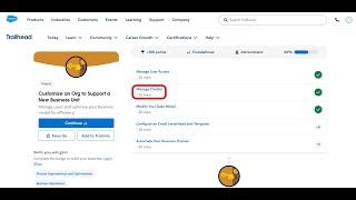 Manage Chatter | Customize an Org to Support a New Business Unit | Trailhead | Salesforce | Intern