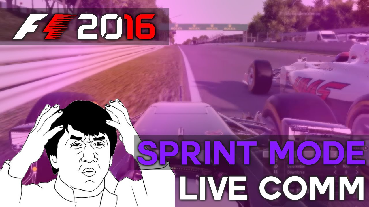 [F1 2016] Online sprint mode - Live commentary - NICE TEAMMATE!