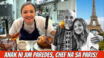 Anak ni Jim Paredes, Chef na ngayon sa Paris, France