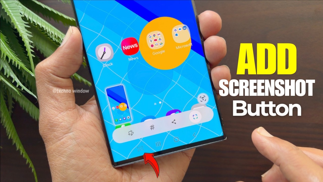 Add Screenshot Button to the Navigation Bar Samsung - YouTube