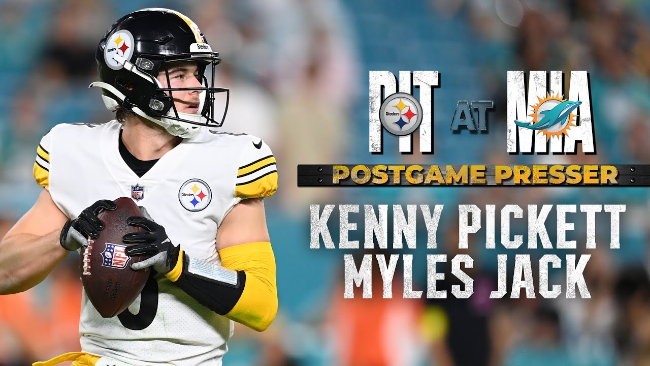Postgame Press Conference Kenny Pickett on Week 7 game at Miami Dolphins Pittsburgh Steelers