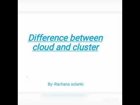 "Difference between cloud computing and cluster computing" - YouTube