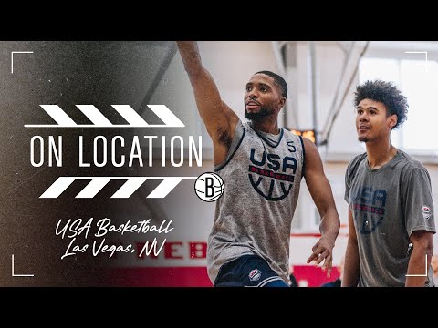 USA Basketball All-Access with Mikal Bridges and Cam Johnson | On Location with the Brooklyn Nets