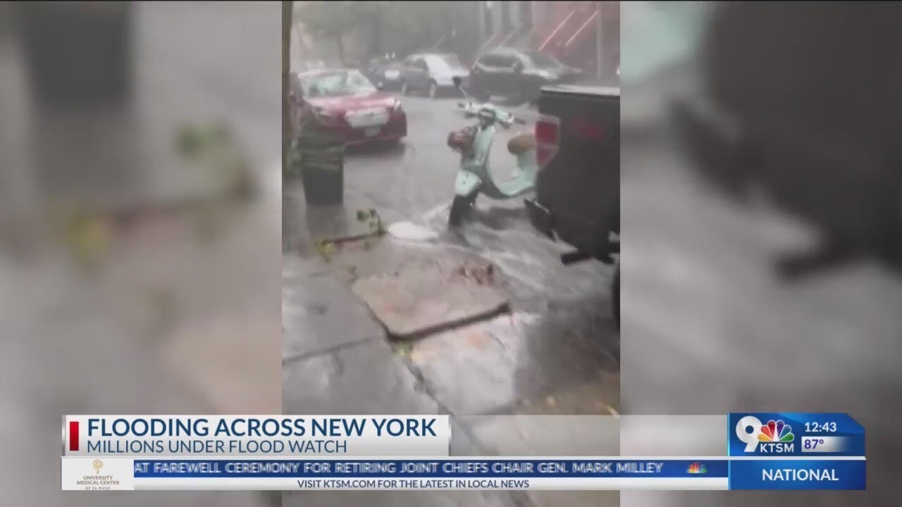 New York City area under state of emergency after storms flood subways ...