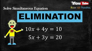 Linear Equations ||Two unknown || Elimination || Namibian math || Syllabus || NSSCO