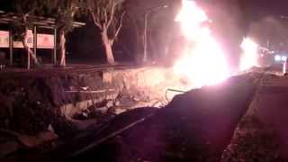 20140801 高雄瓦斯氣爆現場 火還在燒!