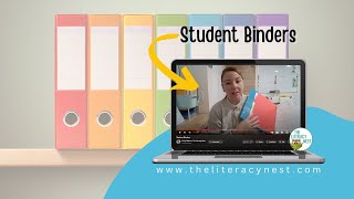 Student Binders | Emily Gibbons | The Literacy Nest