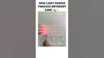 How Light Passes Through Different Lens #shorts #trending #physics #youtubeshorts #reels