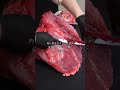 内モモ肉をグリムキの焼肉 にする動画。 #asmr #nikuhack #肉磨き #肉屋