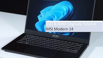 MSI Modern 14 Upgrade Tutorial