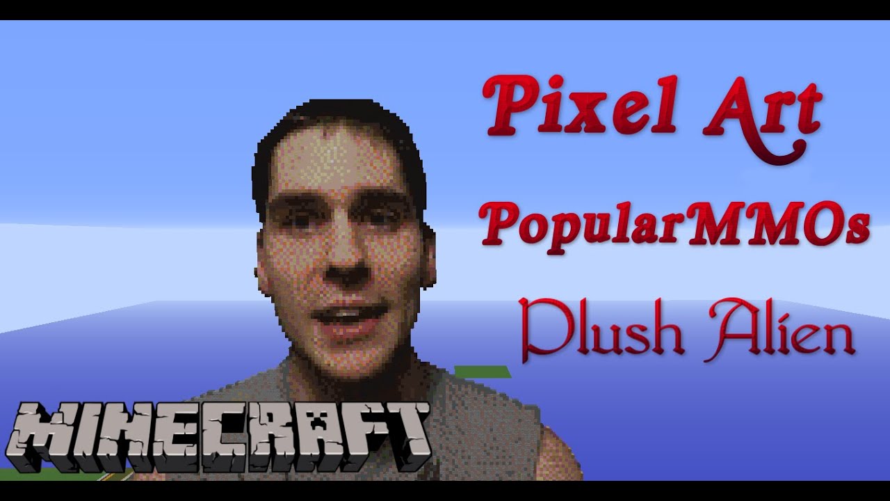 Minecraft Pixel Art SpeedBuild | PopularMMOs - YouTube