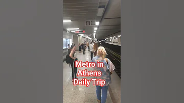 Metro In Athens Daily Trip Athens2025 Athens Metro Subway Travel 