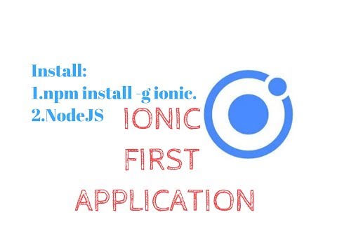 IONIC TUTORIAL