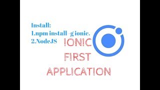 IONIC TUTORIAL