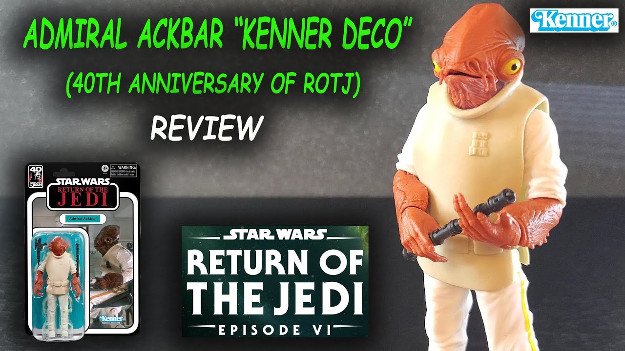 Admiral Ackbar (ROTJ 40th - Kenner Deco) Star Wars Black Series