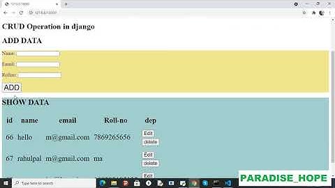 Django python || object has no attribute cleaned_data || #Django Error || paradise_hope