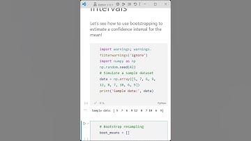 Bootstrapping for Estimation and Confidence Intervals_training