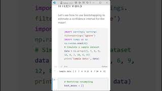 Bootstrapping for Estimation and Confidence Intervals_training