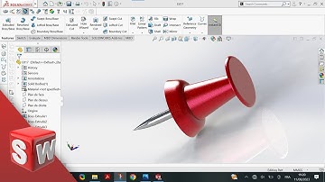 SolidWorks Tutorial N°17 : Push Pin