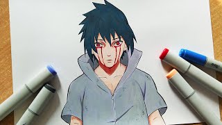 How to Draw Sasuke (Mangekyou Sharingan) - Step By Step Tutorial by Praful Art 43,765 views 1 year ago 12 minutes, 59 seconds