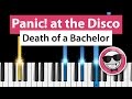 Panic! at the Disco - Death of a Bachelor - Piano Tutorial - How to Play