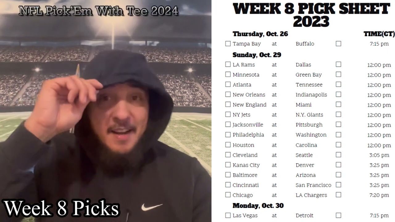 nfl-pick-em-with-tee-week-8-2023-picks-and-predictions-youtube