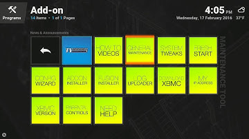 Kodi Stix - Perform Maintenace - Free Up Memory