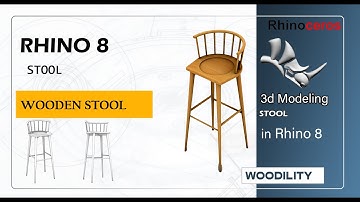 Designing a Wooden Stool with Half-Lap Joints in Rhino | Beginner-Friendly Tutorial