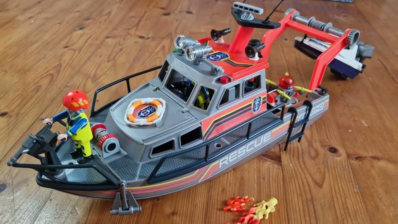 Playmobil 70140, bateau des sauveteurs en mer ! #playmobil #jouet #enfants #rescue