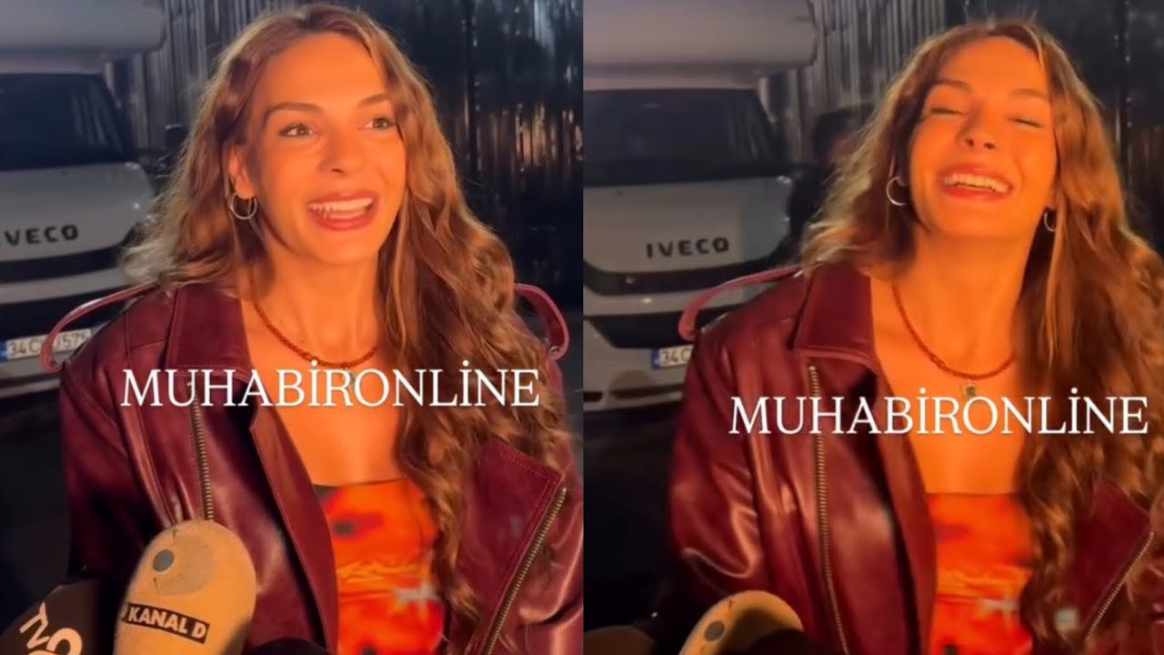 По дороге на концерт Эбру Шахин ответила на вопросы журналистов!