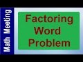 Algebra Word Problem Quiz
