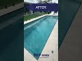 Before → After. Pool Transformation.