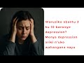 Sobanukirwa byinshi ku ndwara ya Depression iri gufata abantu benshi! Ngo ....niyo burya yararwaye!