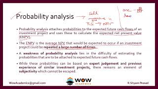 2 8 Theory 5 Risk and uncertainty in investment appraisal