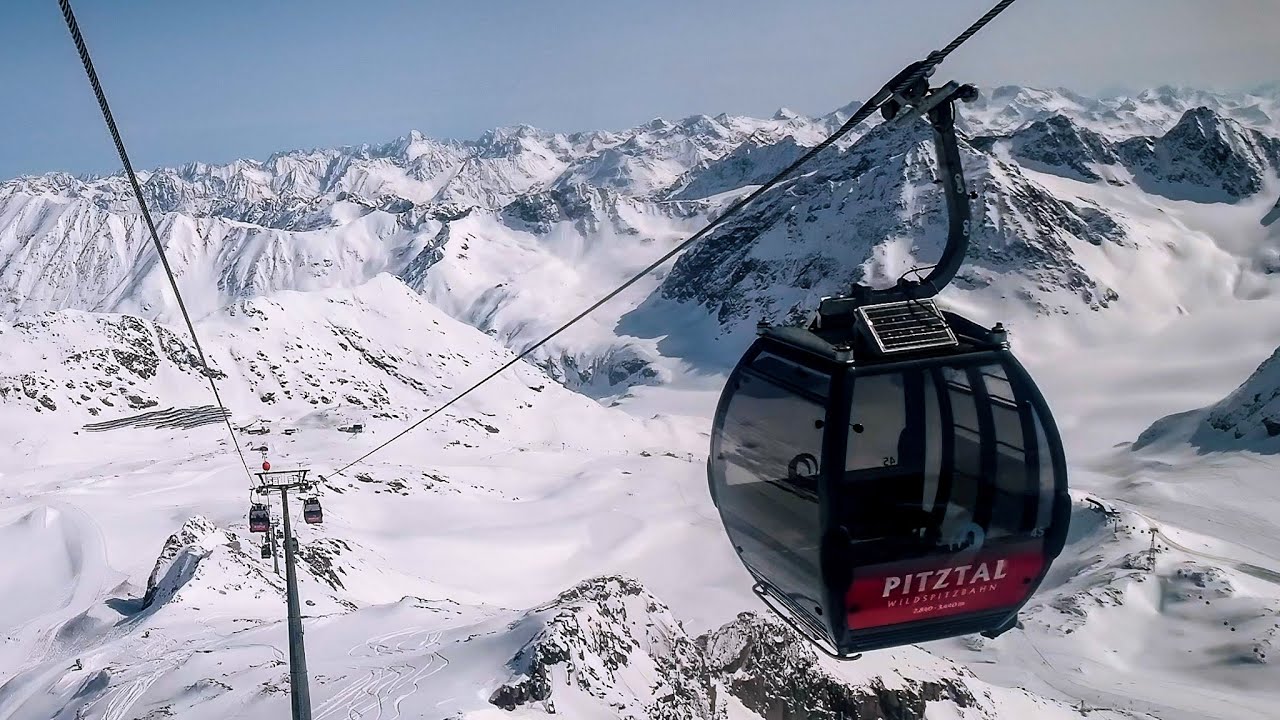 Wildspitzbahn cable car Pitztal Glacier (Austria)