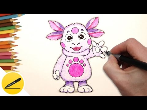 Как нарисовать лунтика карандашом