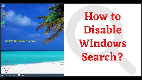How to Hide/Disable Windows Search from Taskbar