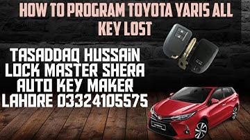 key programming Toyota Yaris All key Lost program SHERA AUTO KEY  #remote #programming #yaris2021 s