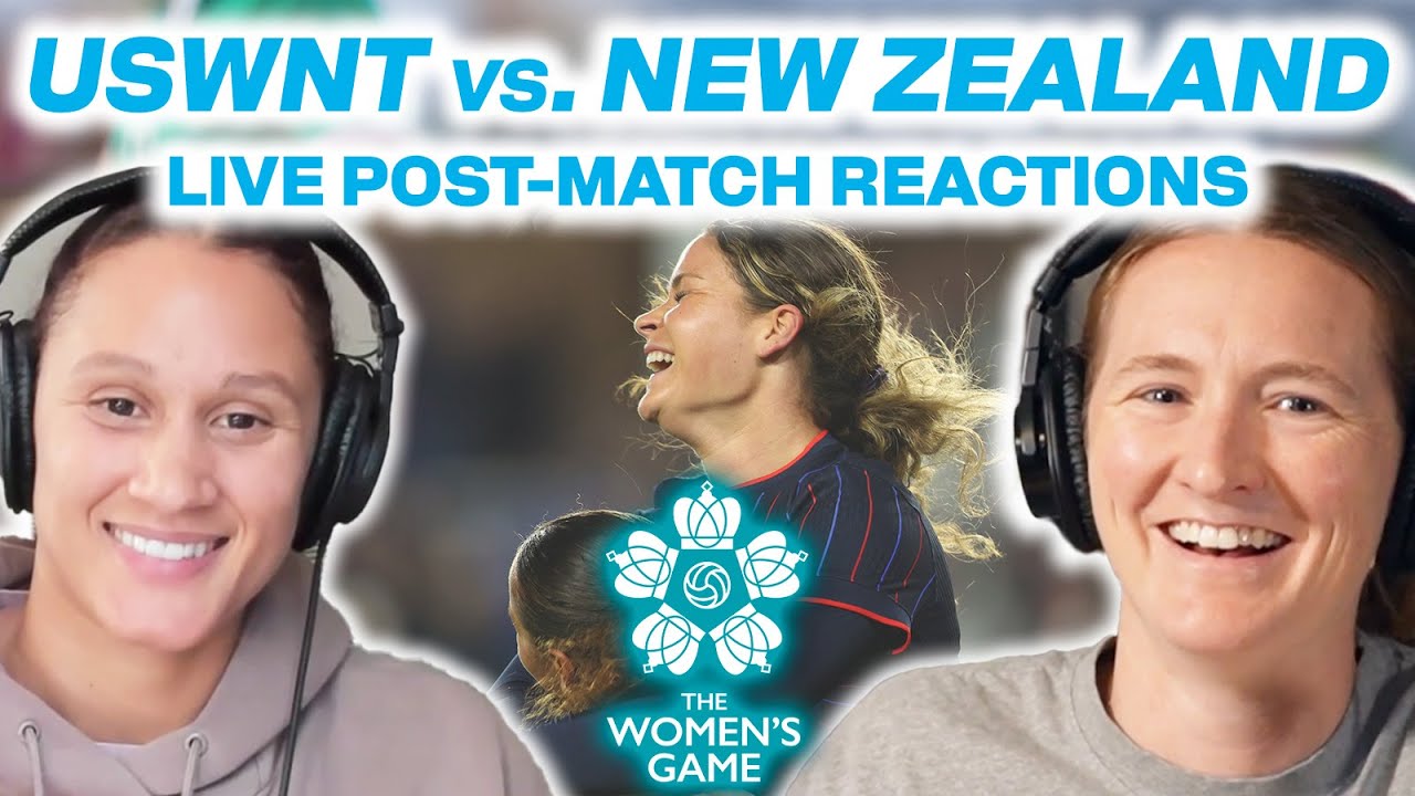 USWNT vs. NEW ZEALAND LIVE post-game reactions w/ Sam Mewis & Lynn Biyendolo | Emma Sears hat trick!