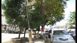 Warga Kota Paringin Was-was karena PJU Miring dan Tak Menyala