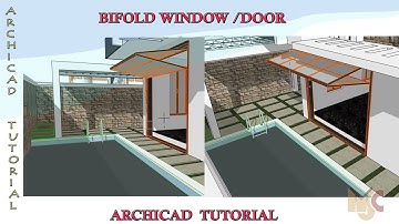 How to create Bifold(foldable) window/door with cadimage #graphisoft #archicad #foldable