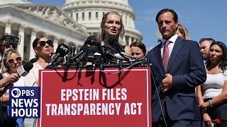 Epstein survivors demand justice in Washington as Trump calls case 'a Democrat hoax'