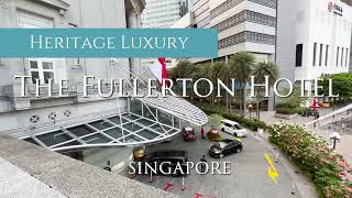 The Fullerton Hotel Review [4K] | Best Heritage Luxury Hotel in Singapore 🇸🇬