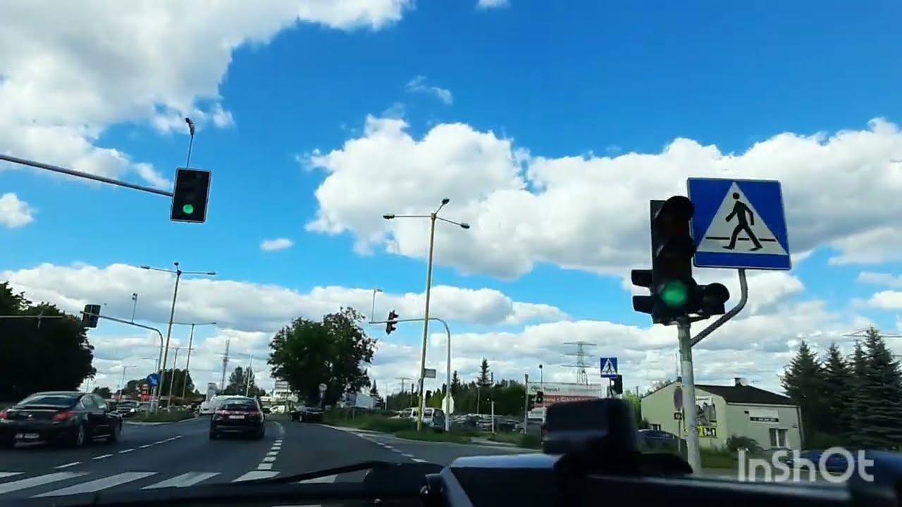 Poland - Driving -  Częstochowa to Olsztyn (42-256) (No Talking, No Music)