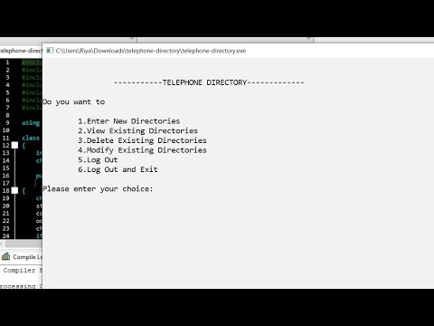 Telephone Directory In C++ With Source Code | Source Code & Projects