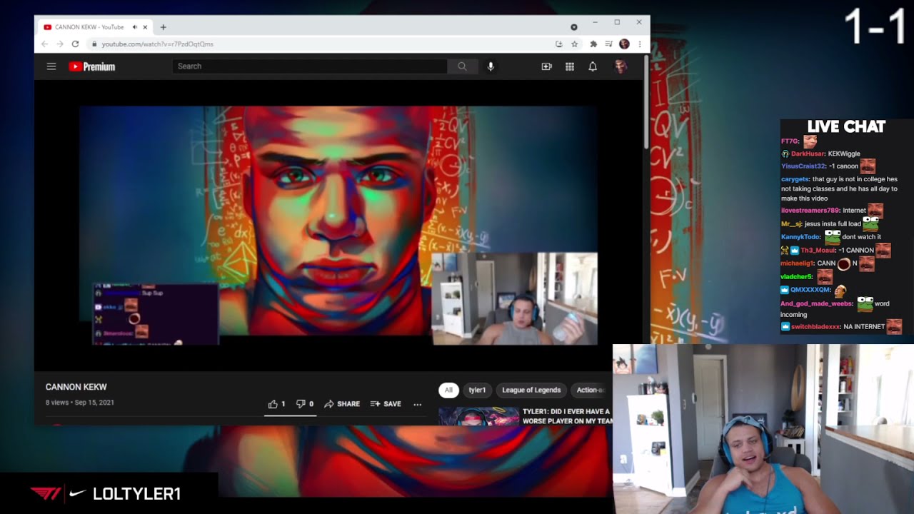 Tyler1 reacts to Average T1 Viewer