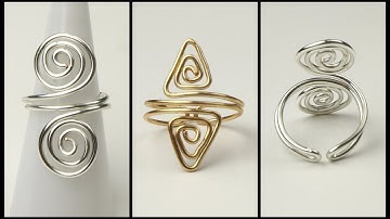 Adjustable Geometric Spiral Wire Ring Tutorial