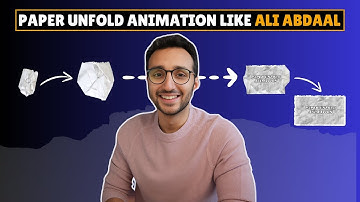 Paper Unfold Effect like Ali Abdaal | Edit like Ali Abdaal
