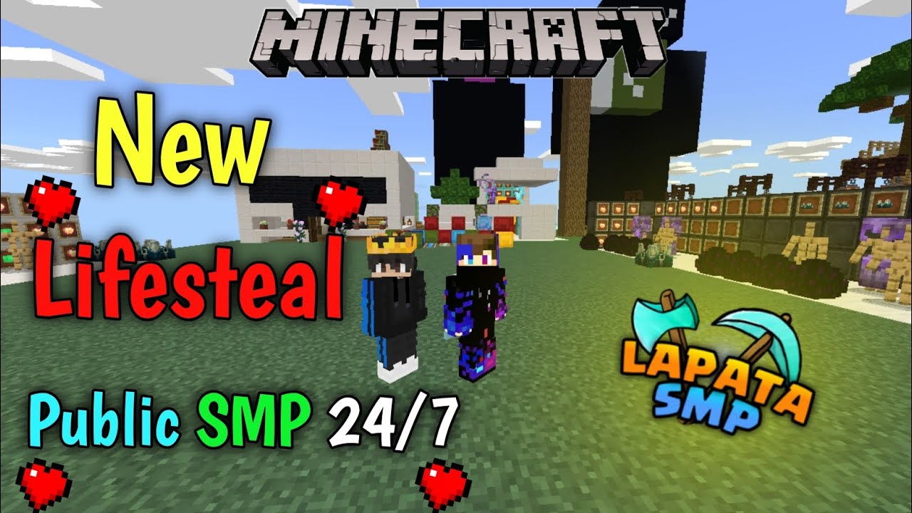 New Public Lifesteal smp for Pe and Java | Public smp how to join ...